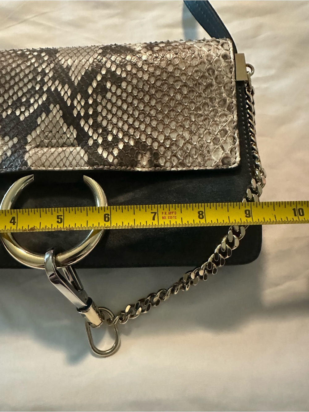 Chloé Faye Crossbody Bag with Python Excellent Condition - Picture 4 of 15